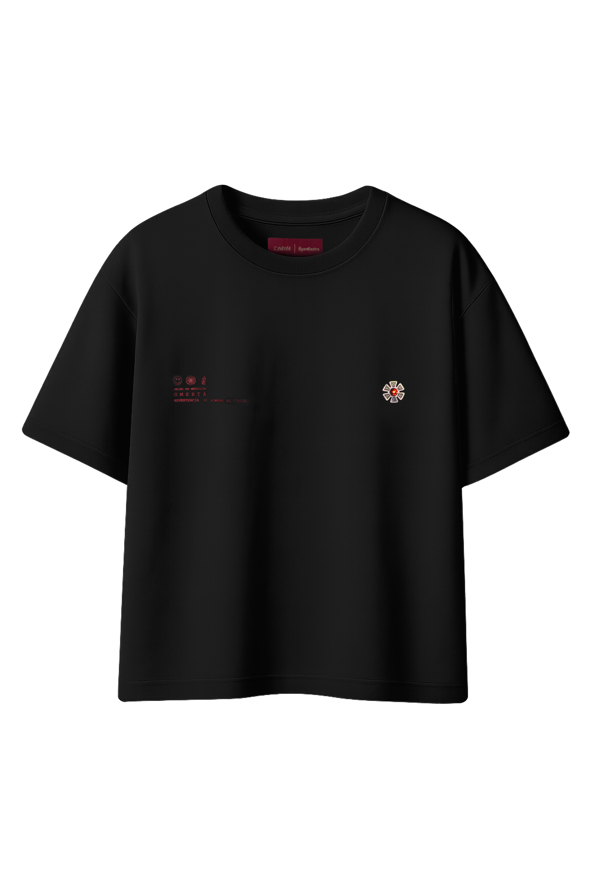 OMERTA PIN T-SHIRT BLACK – Ryan Castrro
