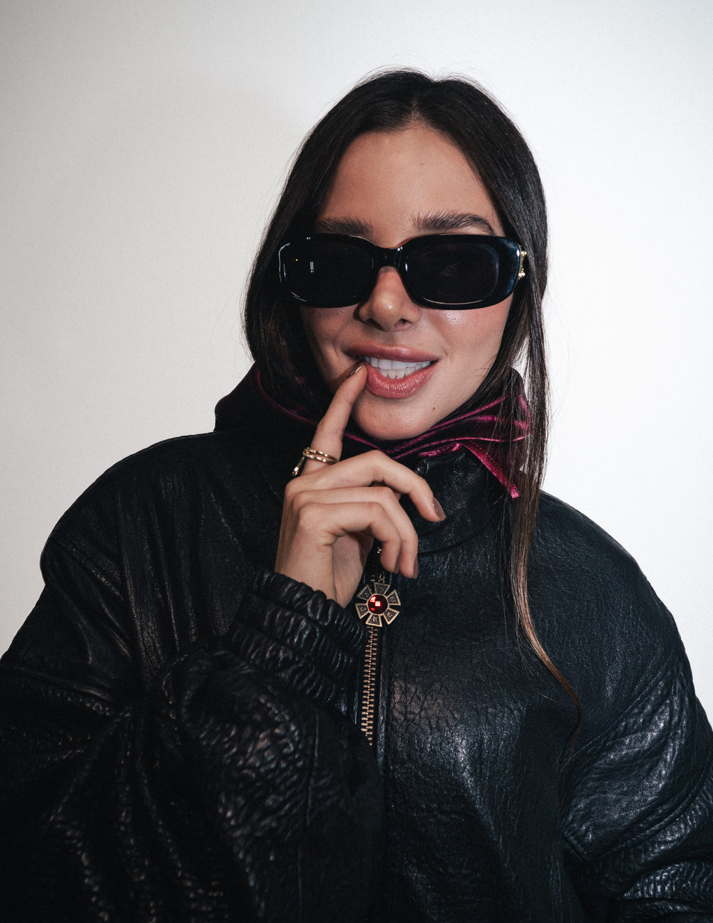 CHAQUETA CUERO OMERTA NEGRA