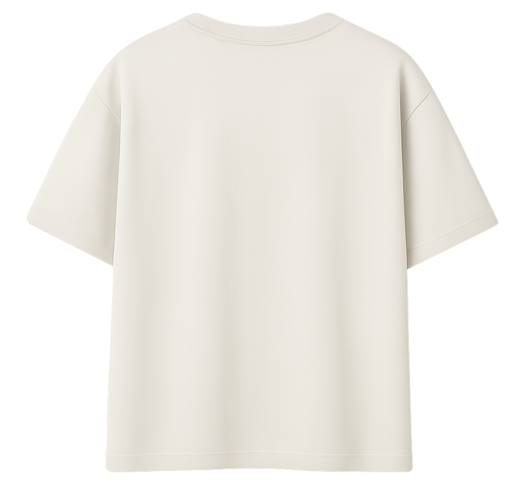 CAMISETA GRÁFICO TONTO MARFIL