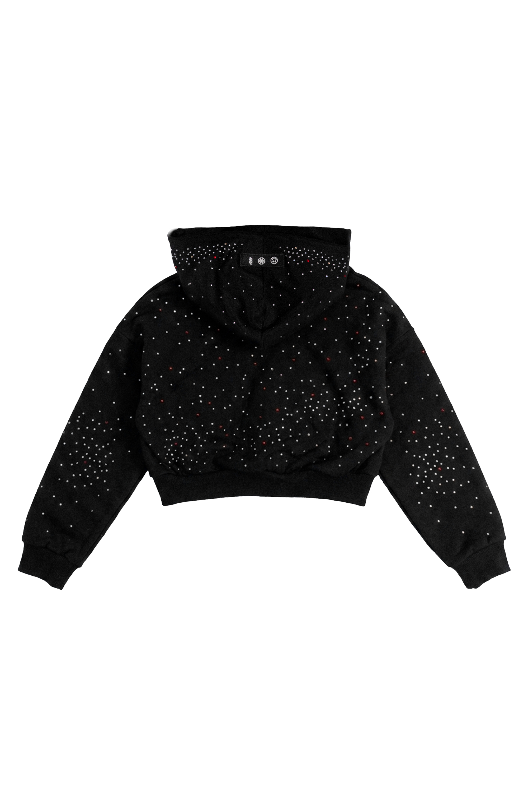 HOODIE CROP NEGRO OMERTA