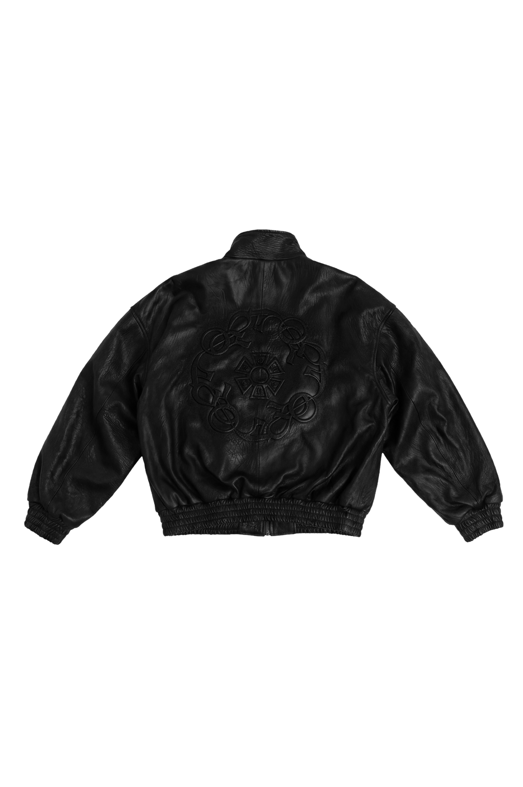 CHAQUETA CUERO OMERTA NEGRA
