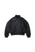 CHAQUETA CUERO OMERTA NEGRA