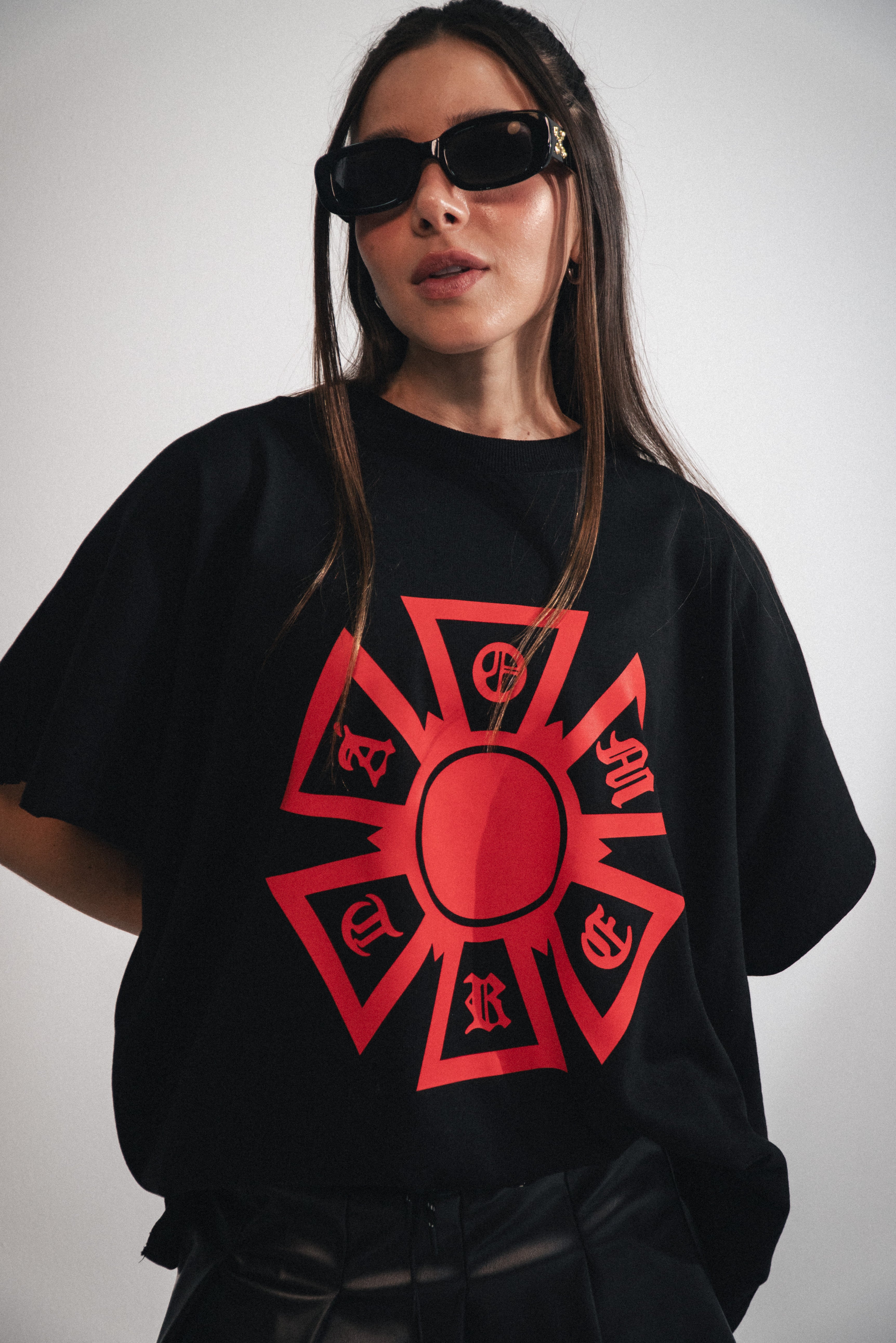 CAMISETA OMERTA MANGA SISA NEGRA
