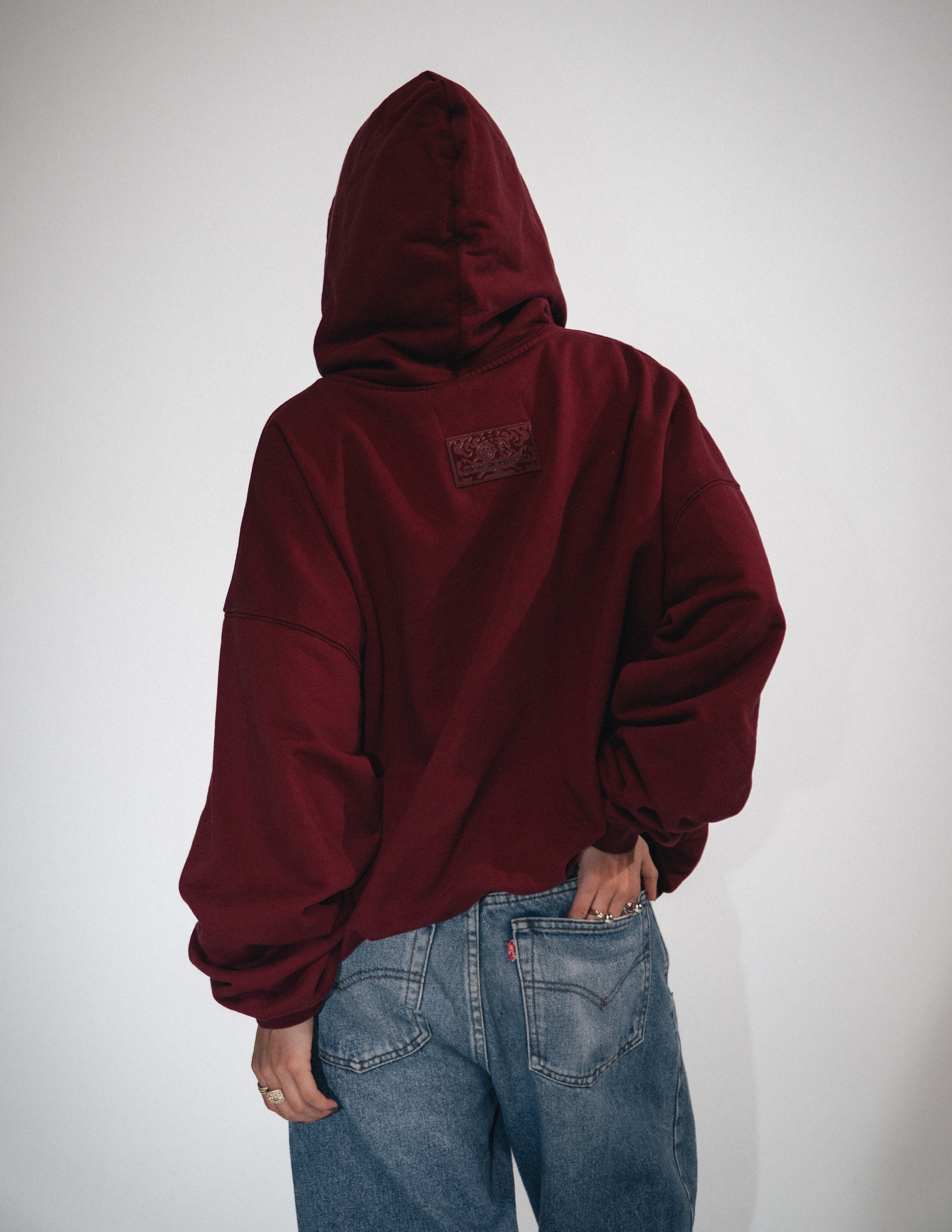 HOODIE OMERTA VINOTINTO
