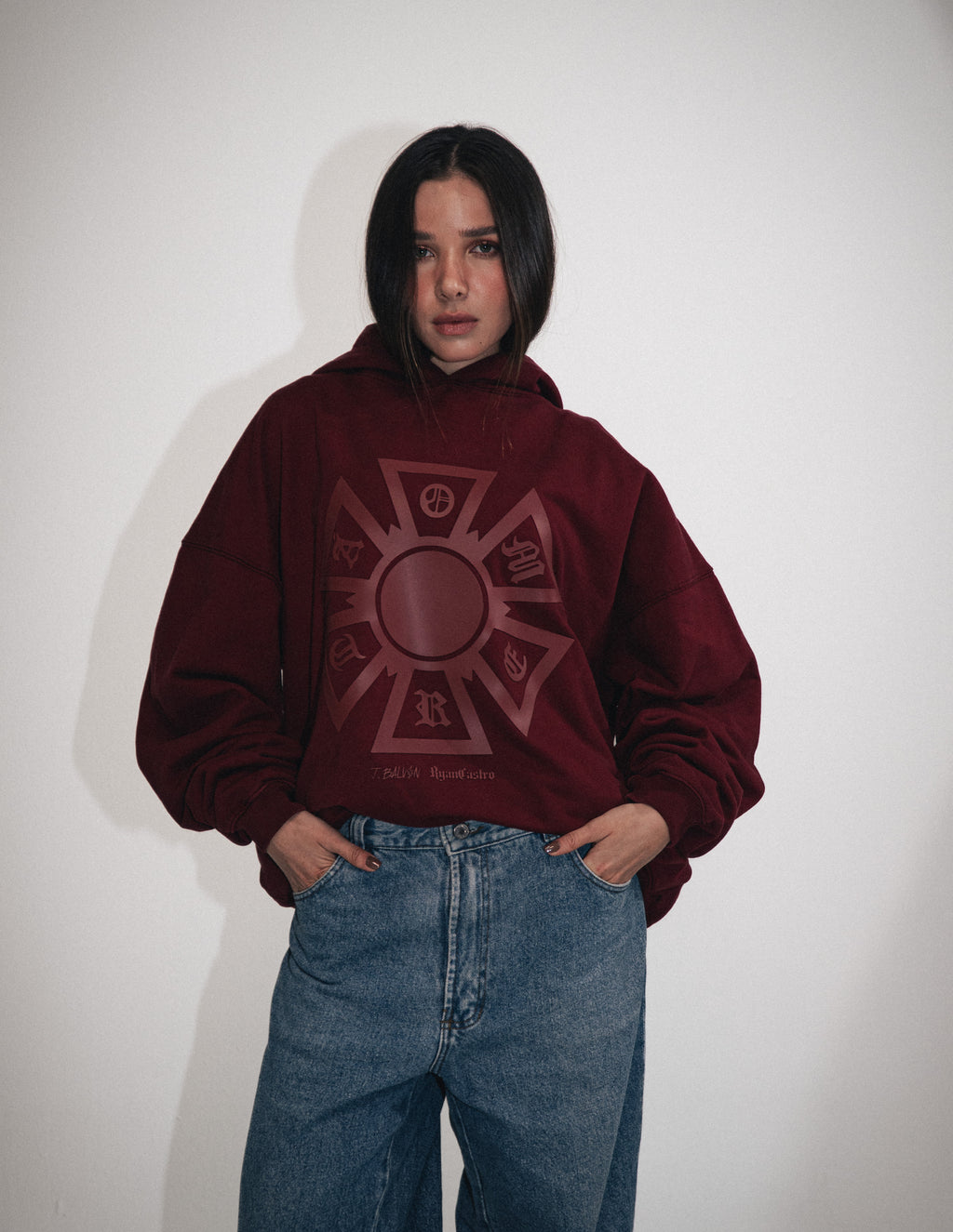 HOODIE OMERTA VINOTINTO