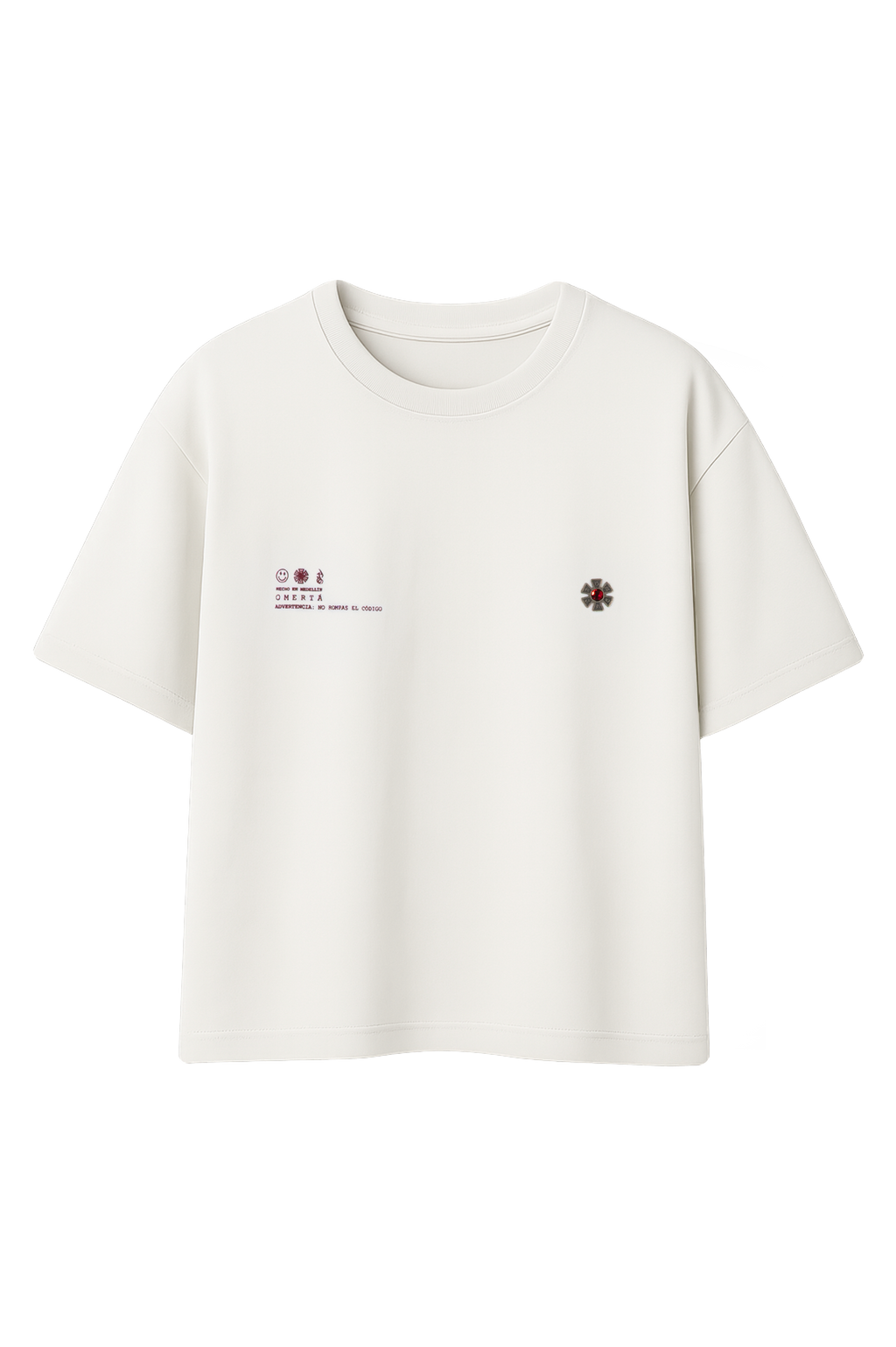 CAMISETA OMERTA PIN MARFIL